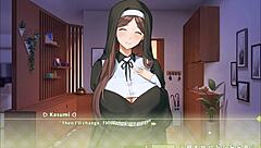 Summer Clover Fired For Giant Cock In Harem Game!