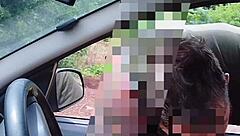 Naughty Bia shows wet pussy on the street?