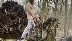 I Rough Fucked That Busty Girl In The Forest.