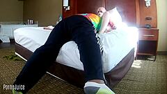 Behind the Scenes: Kitti Mynx in Cosplay Gets Cum in Mouth and Cock Action