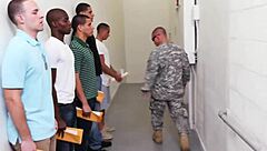 Soldiers in classroom foursome