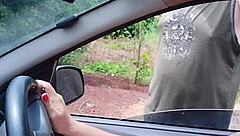 Naughty Bia shows wet pussy on the street?