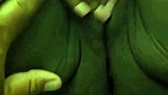 Playing with mature ebony bbw girlfriend in interracial setting