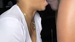 sexy girl sucking big black cock deepthroat pov