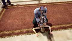 what's happening in the throne room warcraft parody sex?