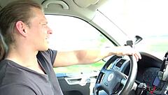 i pick up this brunett and bang her in the van, fillin her mouth with cum