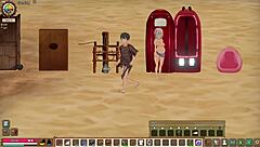 Explore the mad island with the native girl in all scenes