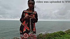 We took the young carioca girl to the beach to fuck with the couple in the woods and they caught us fucking