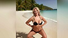 Hot Stepmom Shows Sexy Bikini To Horny Stepson With Dirty Talk, Nude At Beach End