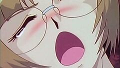 Petite anime teen with glasses gets fisted by a hung stud