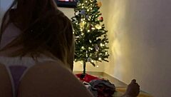 My Friend Invites Me To Watch A Movie At Year's End And We Start The New Year Fucking With Handjobs, Blowjobs, Riding, Tits, Ass, Cowgirl, Big Ass, Lingerie, Voyeur, Fetish