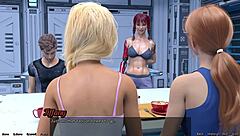 3D cartoon space adventure with hot and curvy women and big cocks