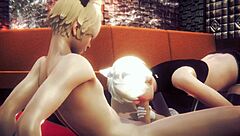 Alan gives that sissy trap a handjob and blowjob in yaoi anime