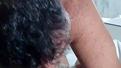 Intense Sucking And Licking Of Hairy Gay Man's Thick Cock