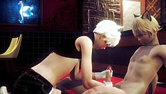 Alan gives that sissy trap a handjob and blowjob in yaoi anime