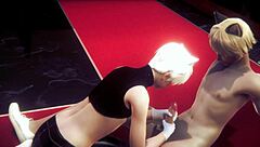 Alan gives that sissy trap a handjob and blowjob in yaoi anime