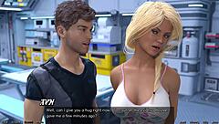 3D cartoon space adventure with hot and curvy women and big cocks