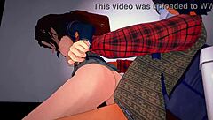 Girls fuck in cowgirl position in class with friends