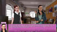 Hot black teacher Denise in summer city 3D porn video