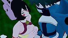 Shino, Mandalay, Mei, and Izuku in steamy Hentai action