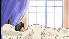 Small boobed anime teen gets wet with pussy toy