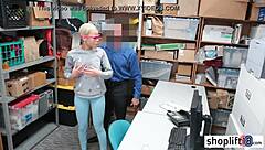 Black Teen 18+ Gets Busted by Cop for Stealing Leash at Work