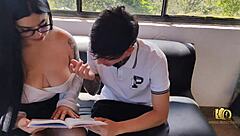 Is profesora antonella teaching a lesson by fucking her young student?