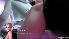 In Apocalust, the college teen in hoodie gets intimate in her dorm with friends watching.