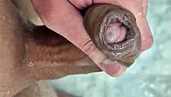 Enjoying a relaxing shower at home with neighbors nearby in the USA