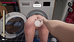 Stepmom stuck in washing machine leads to wild anal stretching gameplay