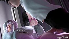 In Apocalust, the college teen in hoodie gets intimate in her dorm with friends watching.