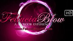 feeling the blowjob experience deeply? this cute blonde babe sucks cock sensually in cfnm setting