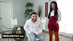 Stepmom And Stepdaughter Ignore Stud In Freeuse Milf Scene