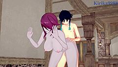 Eula and rosaria fuck venti intensely!