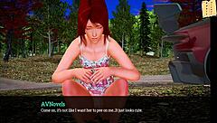 Beautiful brunette gets fucked by big cock in 3D family video