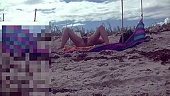 Seductive MILF Handjobs Stranger on Nude Beach