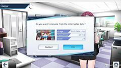 Awakening of suffering in hentai cartoon anime game