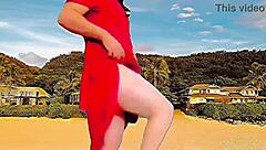 sissy crossdresser in sexy dress with big ass