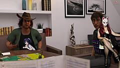 in steps of debauchery, roleplay with stockings