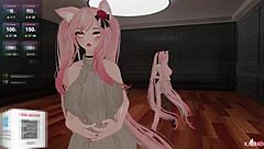 Catgirl Teased By Simps While Vibed And Fucked