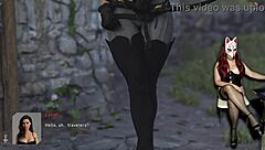 in steps of debauchery, roleplay with stockings