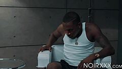 Deepthroat and rimjob action with big black cock lover