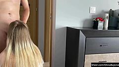 Spying my busty neighbor fuck this huge tits olivia bay?