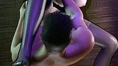 This 3d bbw milf in lingerie is having hardcore sex!