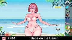 hey babe, want to see some erotic hentai on the beach?