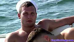 Johnny Rapids Orgy Cumshot On A Boat