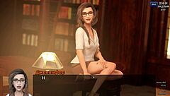 3D animated video of a bookworm getting horny and having an orgasm