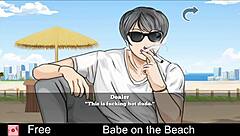 hey babe, want to see some erotic hentai on the beach?