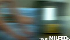 Stepmom caught masturbating in the kitchen by her daughter