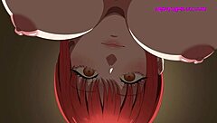 Makima and Denji in a rough threesome in Nobara hentai